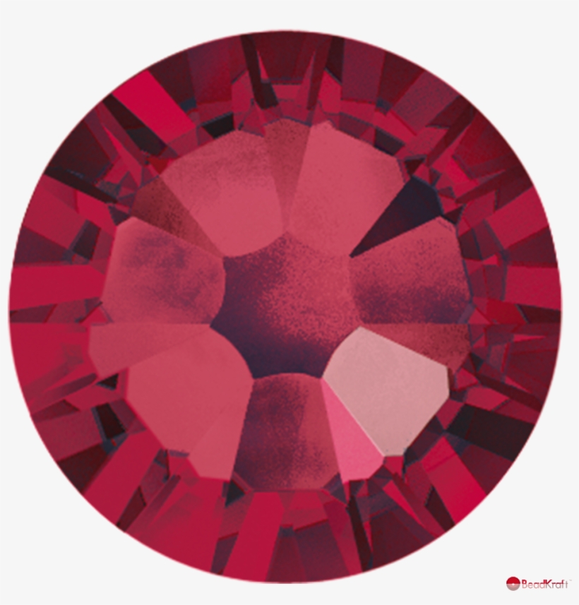 Beadkraft Ruby-swarovski 2058 Xilion Flatback Rhinestones - Hot Pink Flat Back Crystal, transparent png download