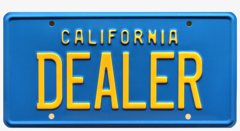Dealer Prop Plate Movie Memorabilia From Vintage Delorean - Signage, transparent png download