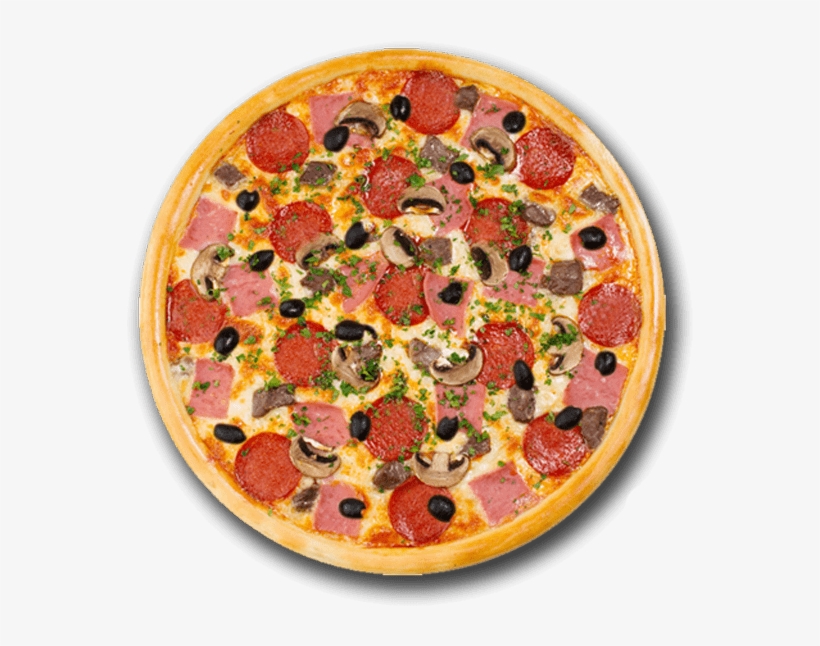 Cheesy Pepperoni Pizza - Pizza, transparent png download