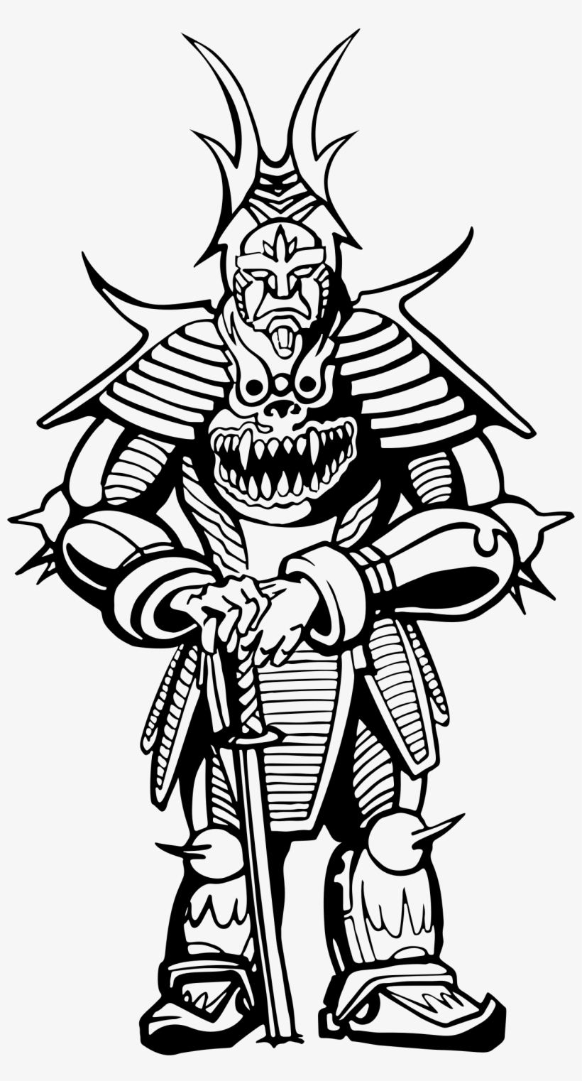 Big Image - Samurai Art Line, transparent png download