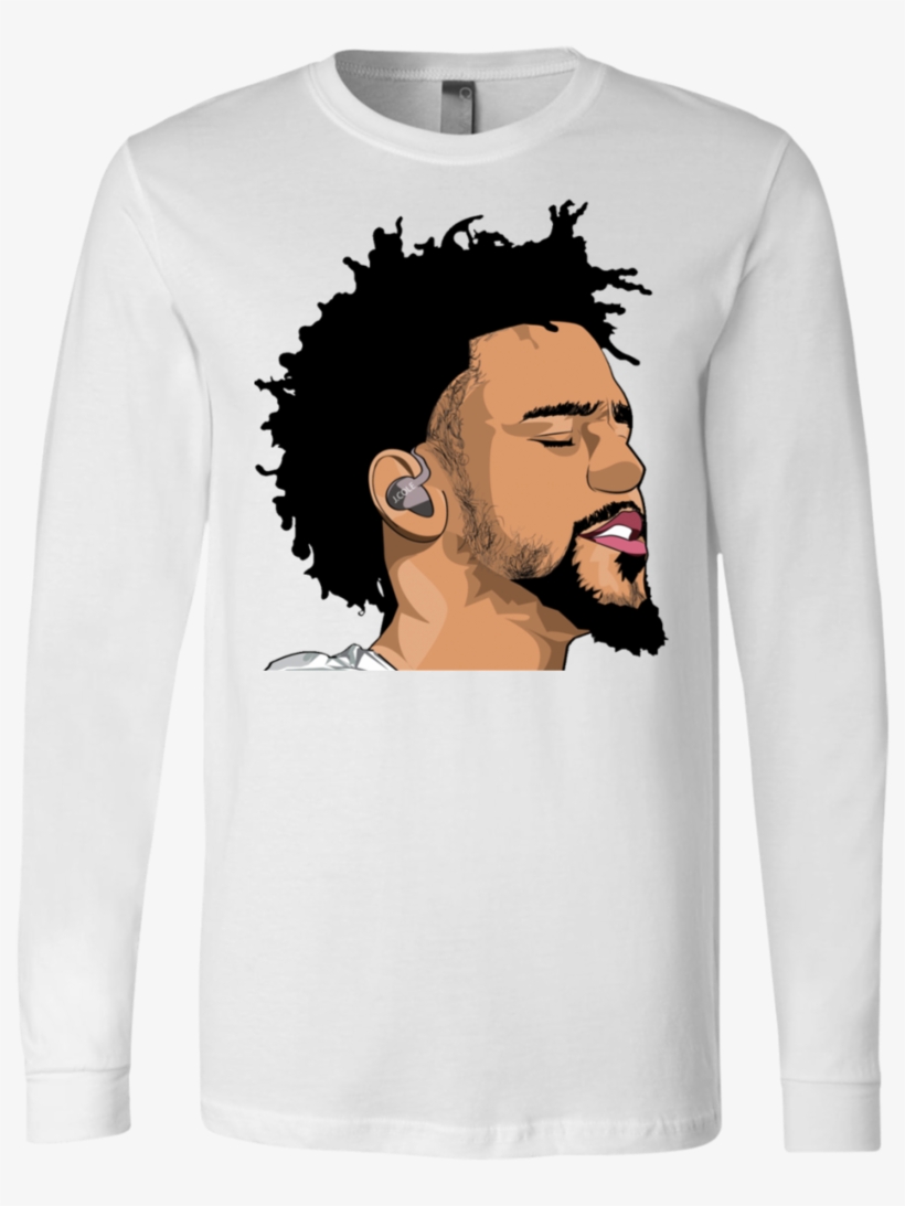 J Cole Longsleeve T Shirt - J Cole Drawing Png, transparent png download