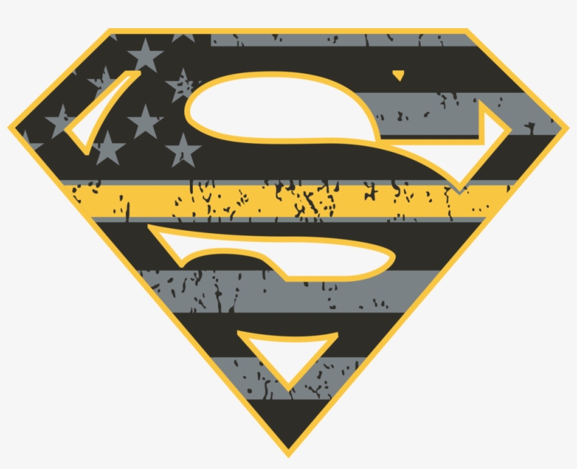 Gold Line Superman T-shirt - Illustration, transparent png download