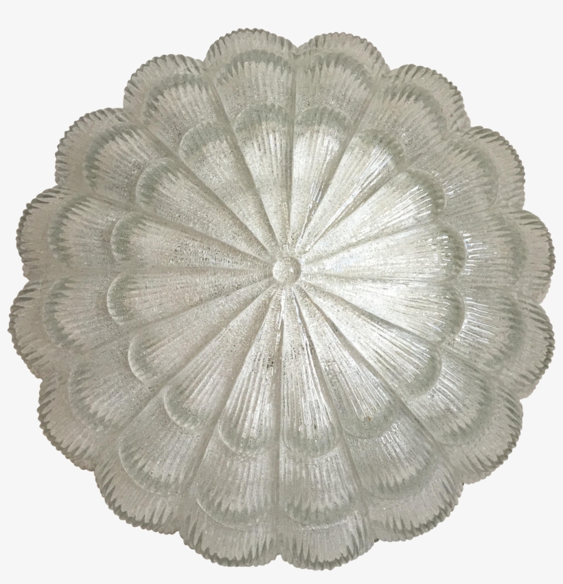Textured Glass Flush Light - Crochet, transparent png download