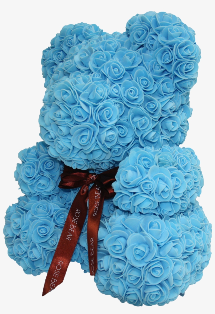 Blue Rose Bear, transparent png download