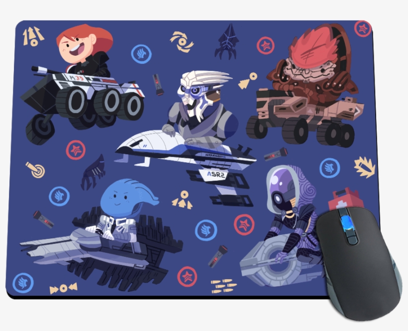 Mass Effect Minis Mousepad - Cartoon, transparent png download