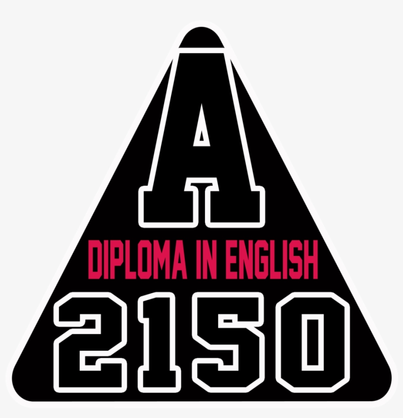 Diploma In English Logo Photo A2150 - Sign, transparent png download