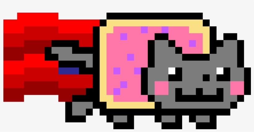 Nyan Cat Period - Pixel Art Nyan Cat, transparent png download