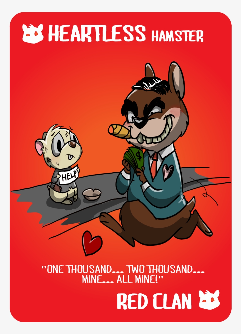 Here Are Two Of The Hamsters From Red Clan - Cartoon, transparent png download