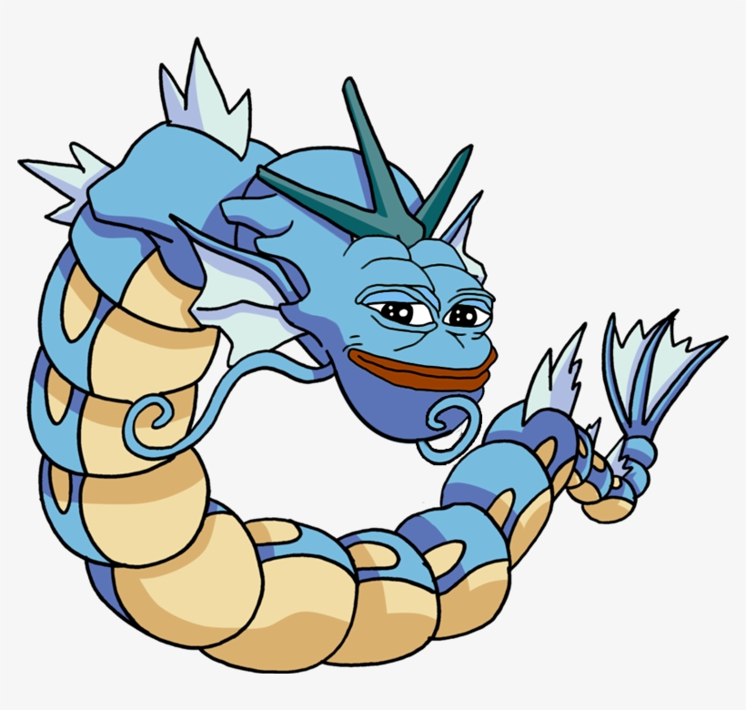 Daily-pepe - Gyarados Pepe, transparent png download