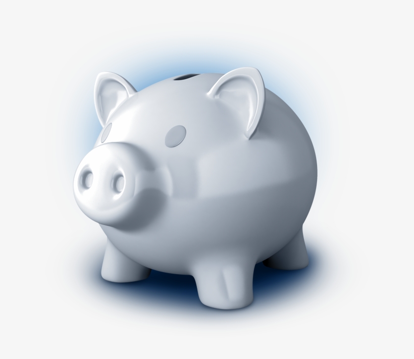 3d White Piggy Bank Featuredcontent - Loan Pig Png, transparent png download