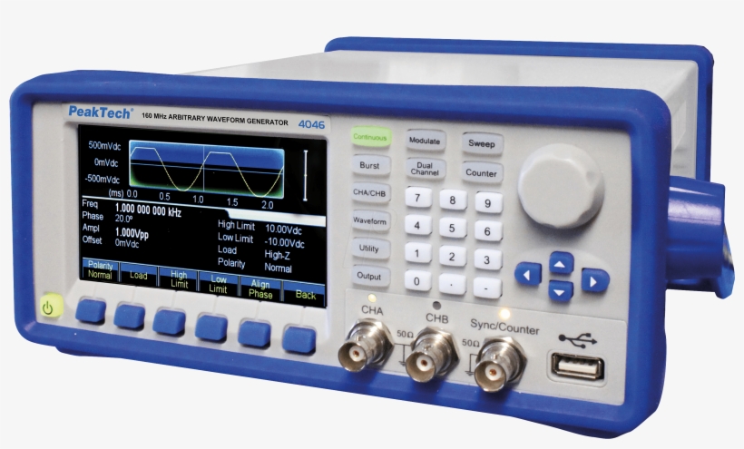 Arbitrary Waveform Generator, 160 Mhz Peaktech P - Signal Generator, transparent png download