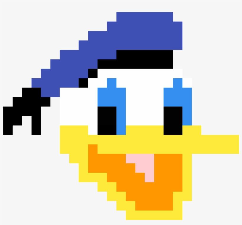 Donald Duck - 8 Bit Rainbow Heart, transparent png download