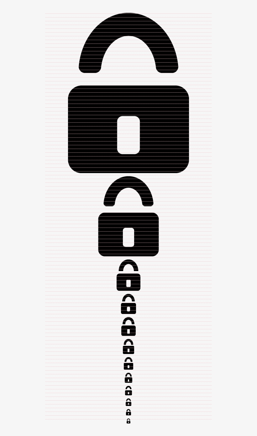 Lock Icon On Behance - 10 Anniversary, transparent png download