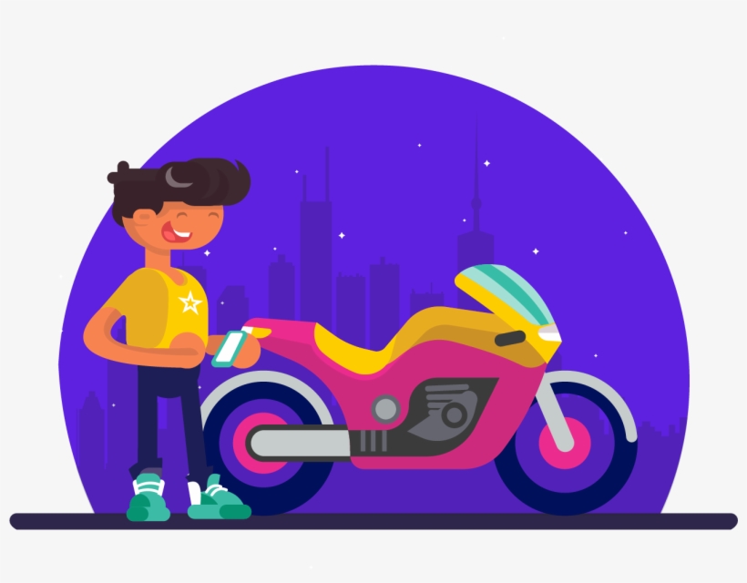 Bike Insurance Claim - Cartoon, transparent png download