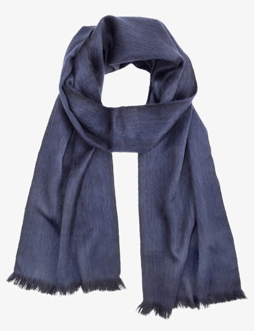 Solid Brushed 80% Alpaca Scarf Moonlight Blue, transparent png download