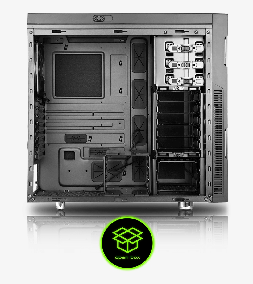 Open Box Deep Silence 1 Mid Tower Case - Electronics, transparent png download