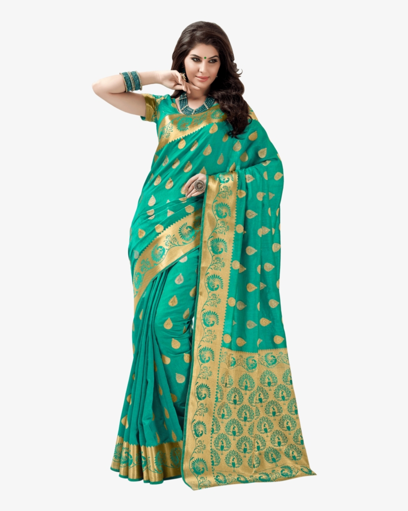 Womens Tussar Silk Saree - Silk, transparent png download