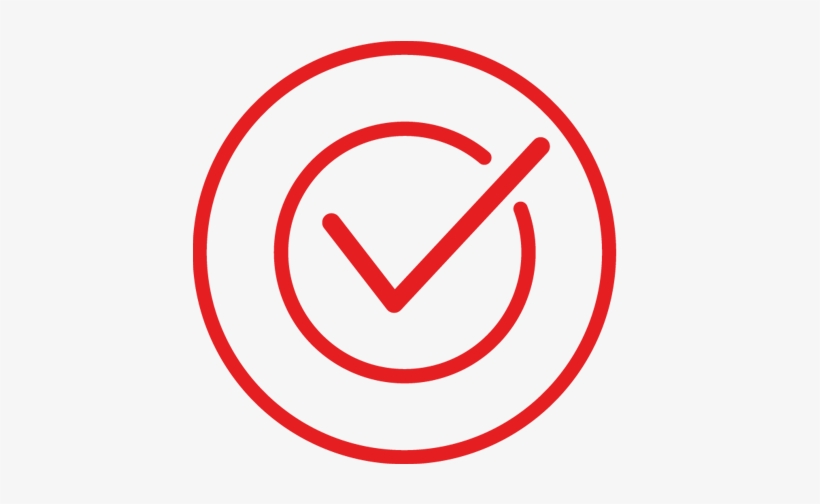 0418090 Dfs Red Checkmark 150x150px - Check Mark, transparent png download