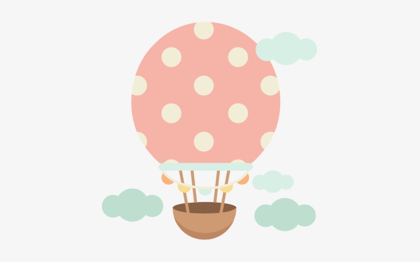Hot Air Balloon Cute Scrapbook Cuts Svg Cutting Files - Hot Air Balloon Cute, transparent png download