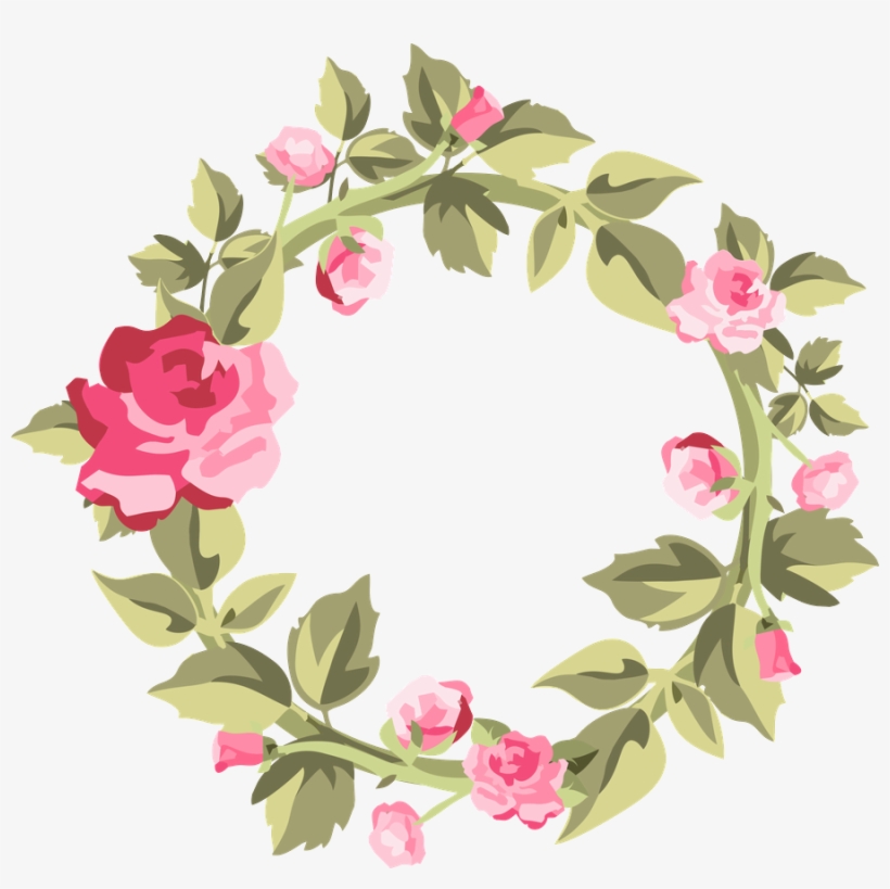 Wreaths - Floral Shabby Floral Tags Png, transparent png download
