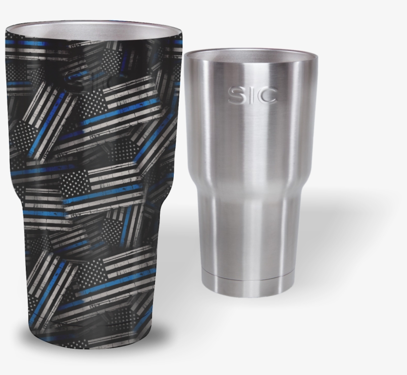 Hydrographic Film Thin Blue Line, transparent png download