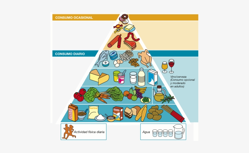 Piramide-senc - Introduccion De La Dieta Mediterranea, transparent png download