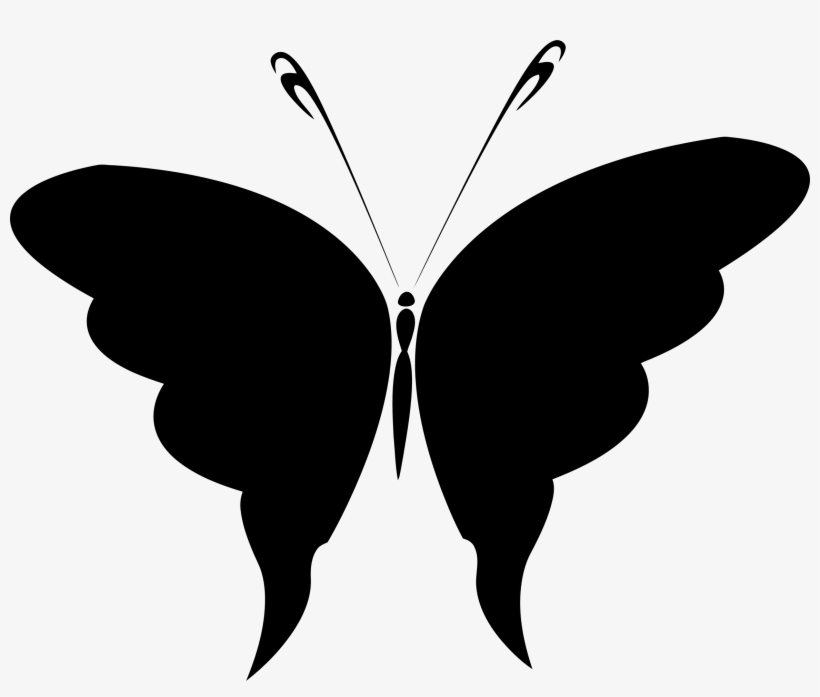 This Free Icons Png Design Of Butterfly Silhouette, transparent png download