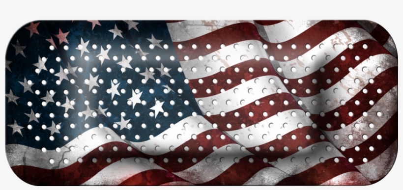 Distressed American Flag Band-aid - Car, transparent png download