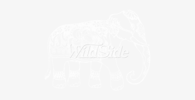 Distressed Elephant - Clip Art, transparent png download