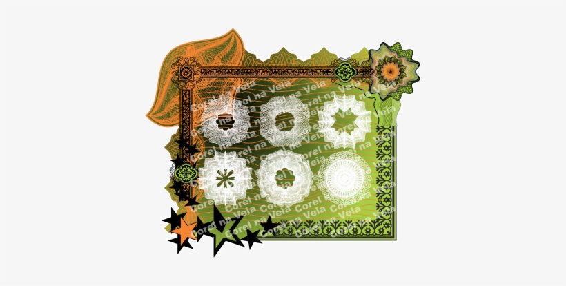 Molduras Bordas E Cantoneiras Corel Na Veia - Motif, transparent png download