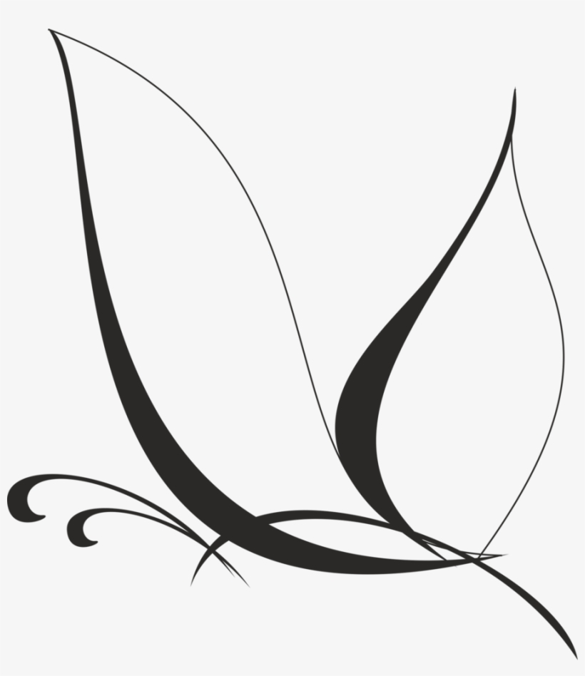 Free Butterfly Vector - White Butterfly Vector Png, transparent png download