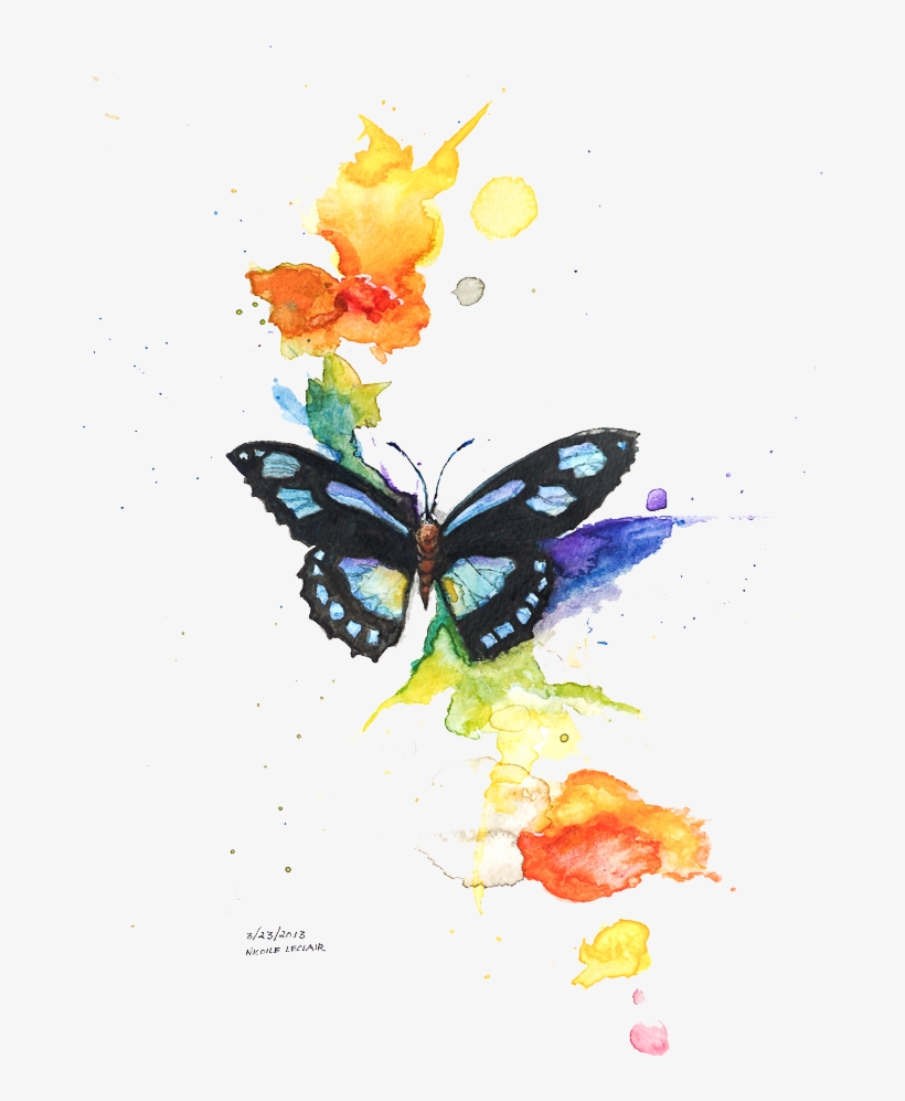 Butterfly Silhouette Png, transparent png download