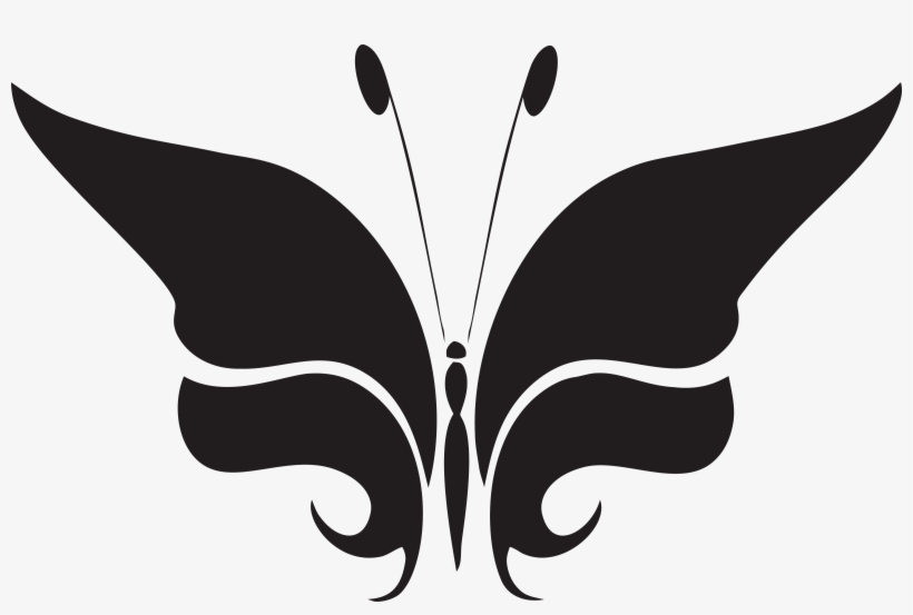 Butterfly Silhouette Png Download - Abstract Of Butterfly, transparent png download