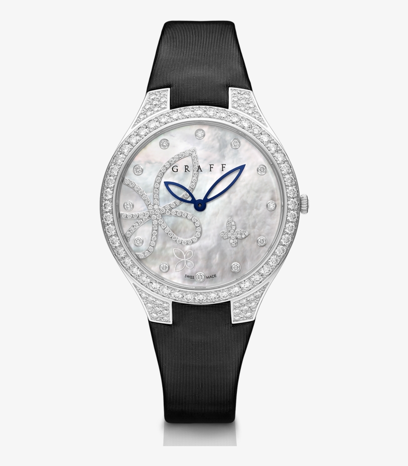 Butterfly Silhouette 38mm - Graff Butterfly Silhouette Watch, transparent png download