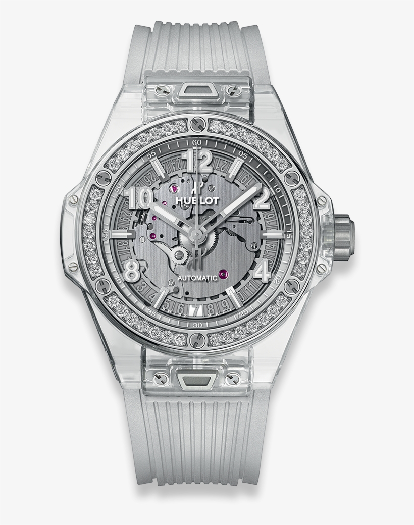 Big Bang One Click Sapphire Diamonds - Hublot One Click Sapphire Rainbow, transparent png download