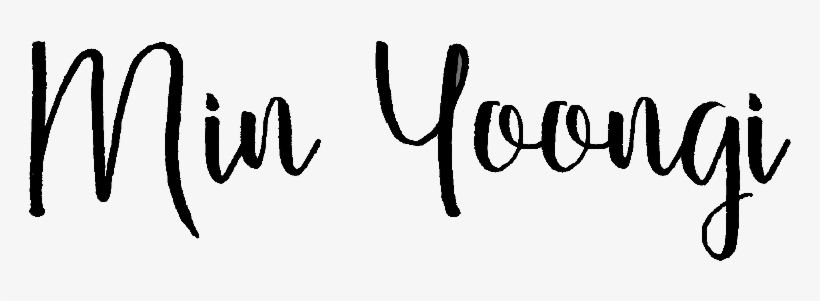 Clipart Stock Min Bts - Calligraphy, transparent png download