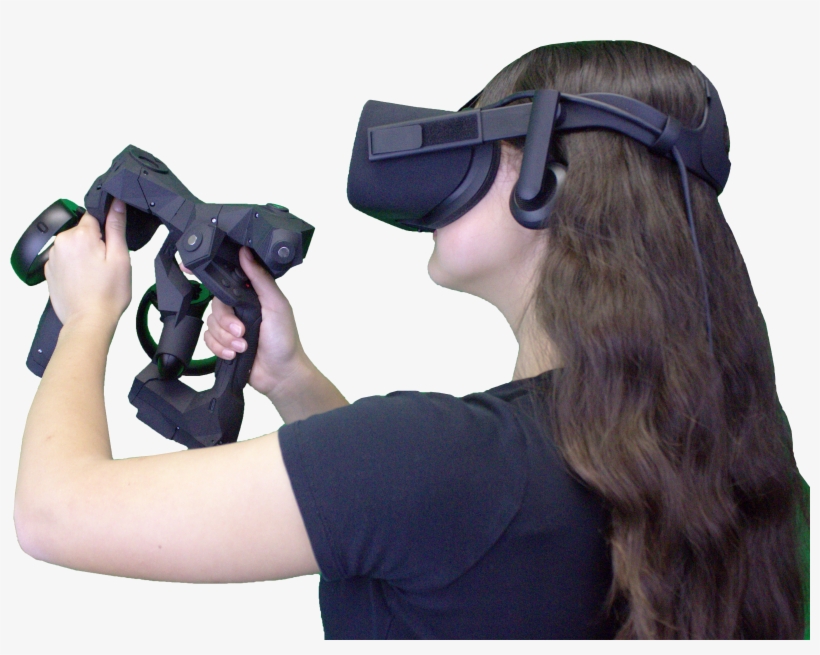 Tacticalhaptics Machinegunpose - Tactical Haptics, Inc., transparent png download