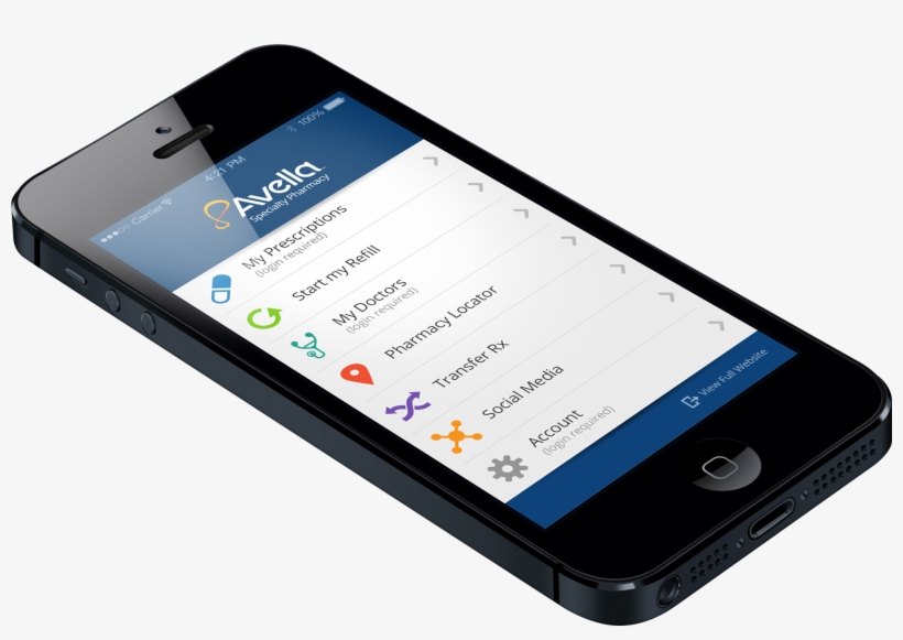 Avella Mobile App 2014release Mockup[1] - Phone Png Mobile, transparent png download