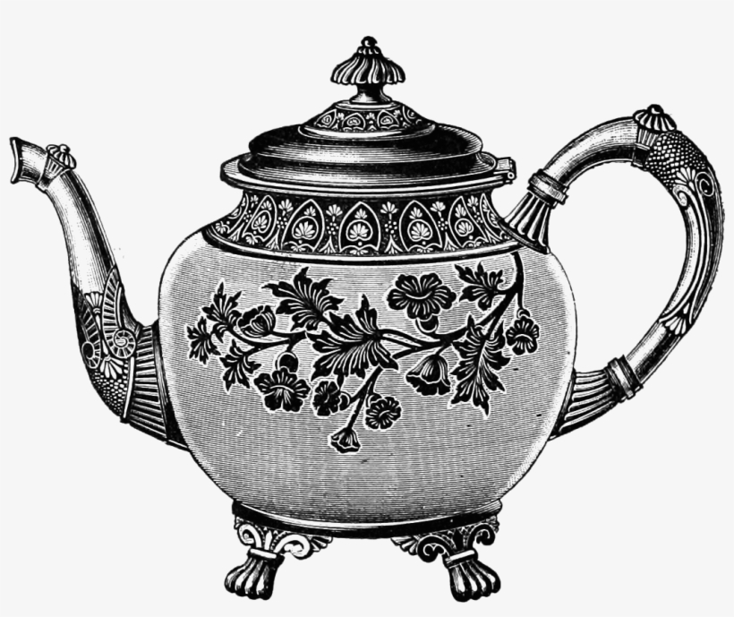 Free Clip Art Images - Vintage Tea Clip Art, transparent png download