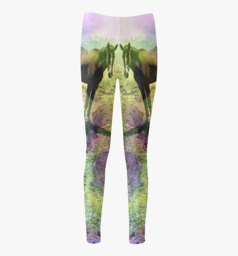 Watercolor Horses By Martina Webster Women's Legging - Leggings, transparent png download