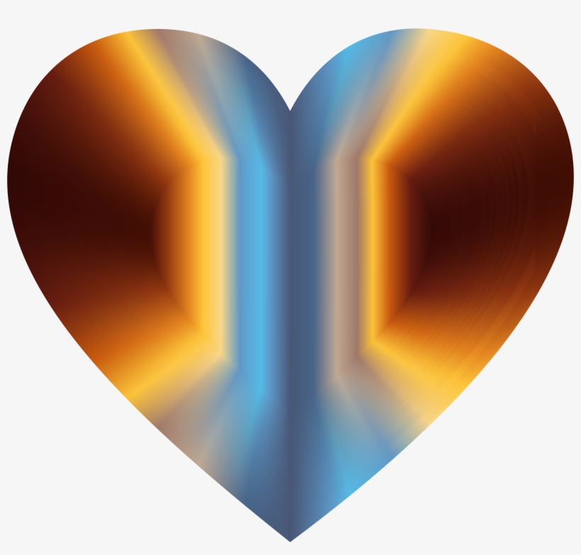 This Free Icons Png Design Of Colorful Refraction Heart, transparent png download