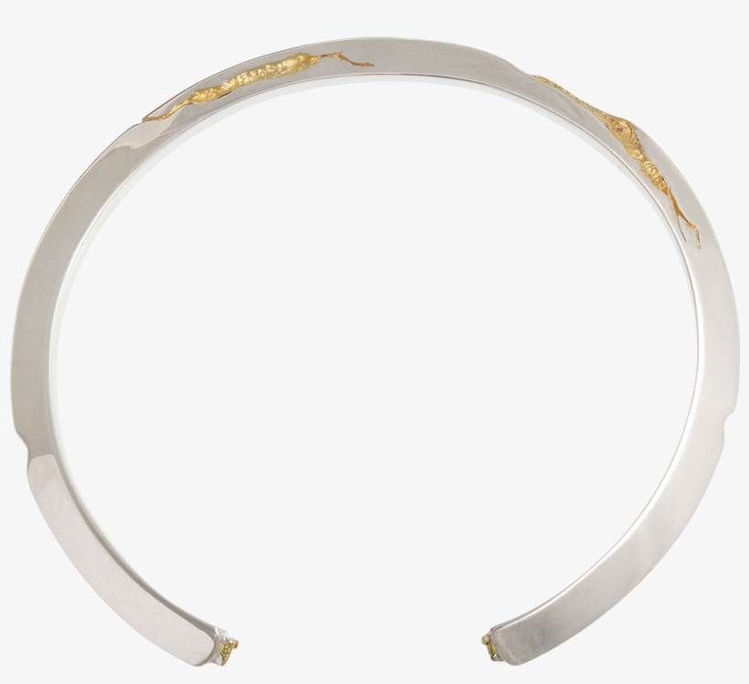 Buy Cracked Gold Triangle Bracelet And Cracked Triangle - Bangle, transparent png download