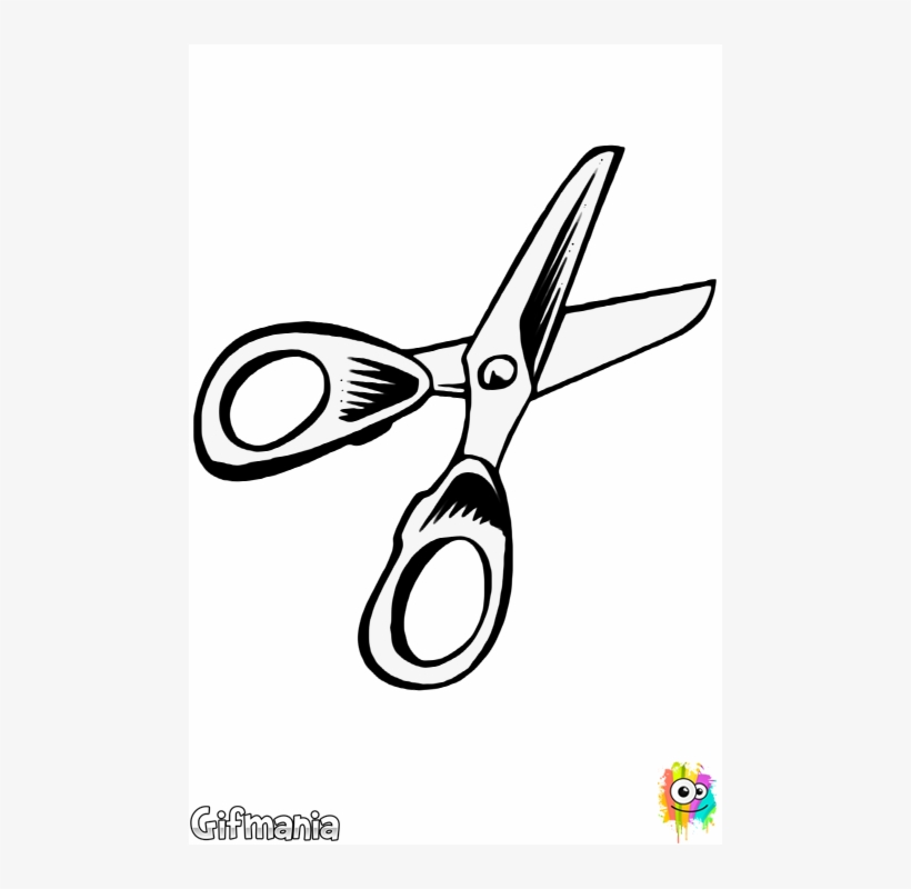 Tijeras - School Supplies To Color, transparent png download