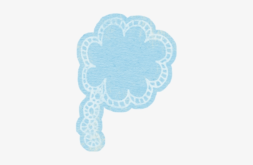 Zentangle Think Cloud - Doily, transparent png download