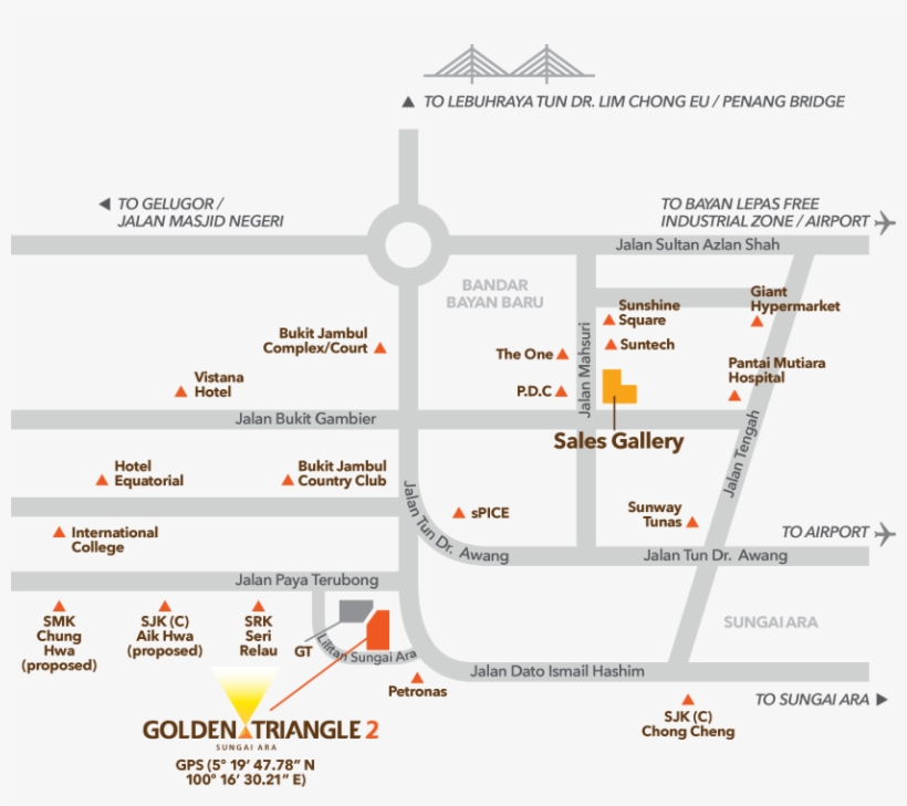 Golden Triangle 2 Floorplan3 - Golden Triangle Sungai Ara Penang, transparent png download