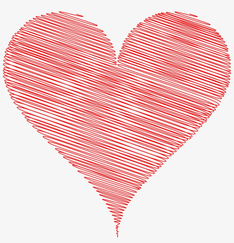Scribbled Heart Stock - Scribbled Heart, transparent png download