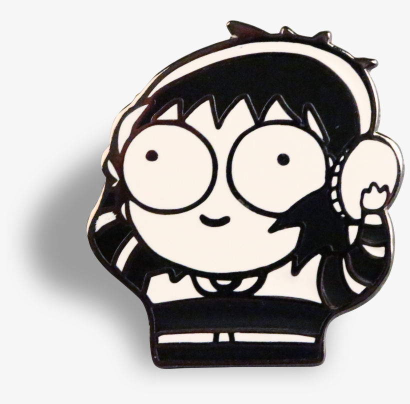 Sarah's Scribbles Enamel Pin - Sarah's Scribbles Character, transparent png download