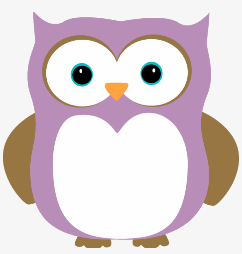 Purple And Brown Owl - Purple Owl Clipart, transparent png download