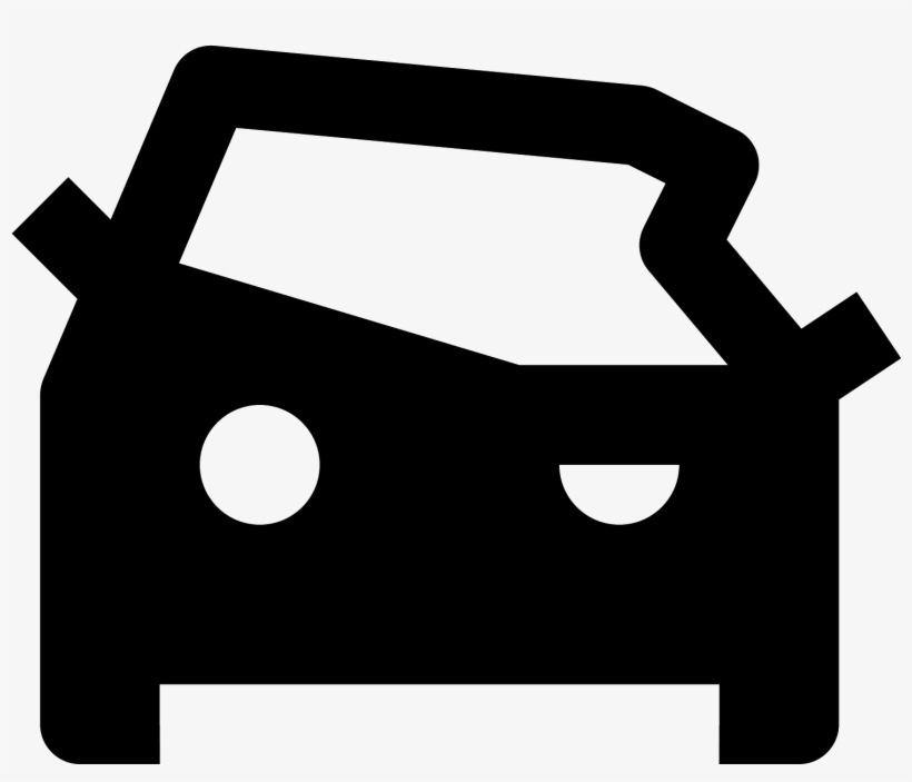Crashed Car Icon - Clip Art, transparent png download