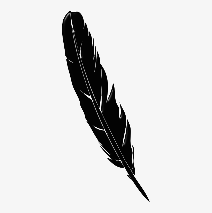 Please Follow And Like Us - Pluma Png Blanco Y Negro, transparent png download